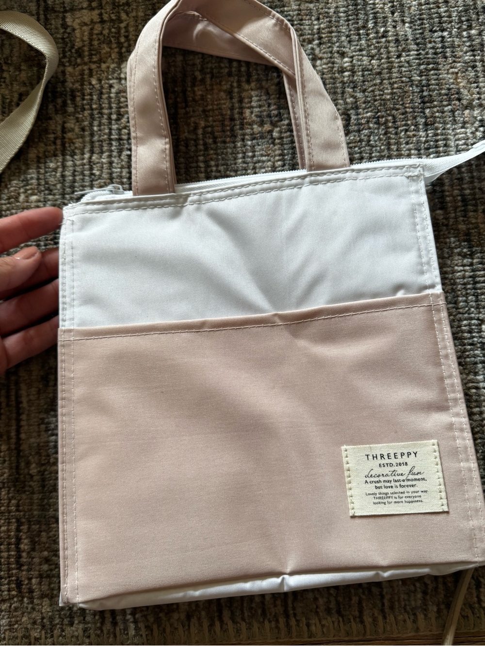 Two-Tone Pink & White Lunchbox